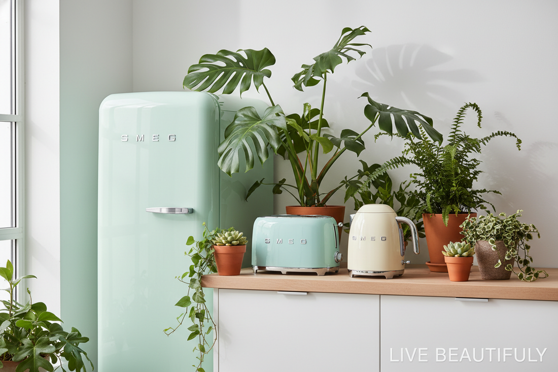 Bannière Smeg avec végétaux